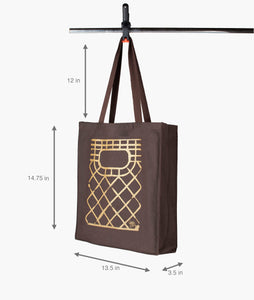 Crate Tote - Brown